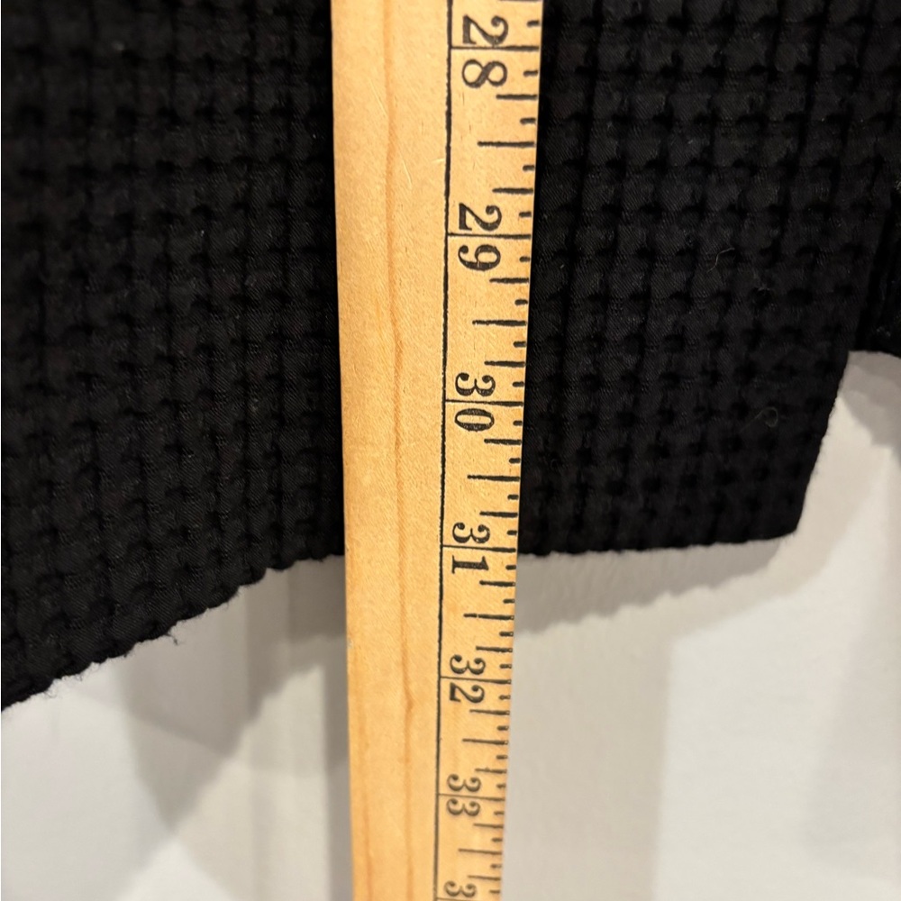 Eileen Fisher Black Ribbed Trench Coat - Picture 8 of 16